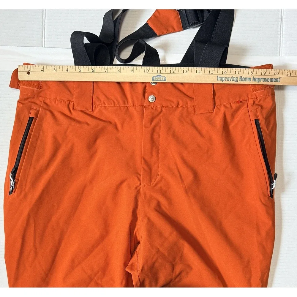 DARE2B - Men's Ski Snow Pants - Orange Insulated Bib Suspenders Waterproof - XXL